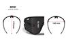 Bertoni Sport Cycling MTB Running Sunglasses for Men Women in TR90 100% UV Block mod. ALPHA (Shiny Black/Matt Green  Silver Mirror Lens) view 4
