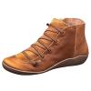 Ladmiple Ankle Boots For Women Dressy Comfy Womens Fashion Ankle Booties Causal Combat Boots Cowboy Cowgirl Western Short Booties Round Toe High Top Winter Walking Shoes view 2