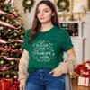 My Favorite Color is Christmas Lights Shirts Christmas Shirts for Women 2025 Xmas Holidays Short Sleeve Tee Tops Green XL view 2