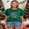 My Favorite Color is Christmas Lights Shirts Christmas Shirts for Women 2025 Xmas Holidays Short Sleeve Tee Tops Green XL view 3