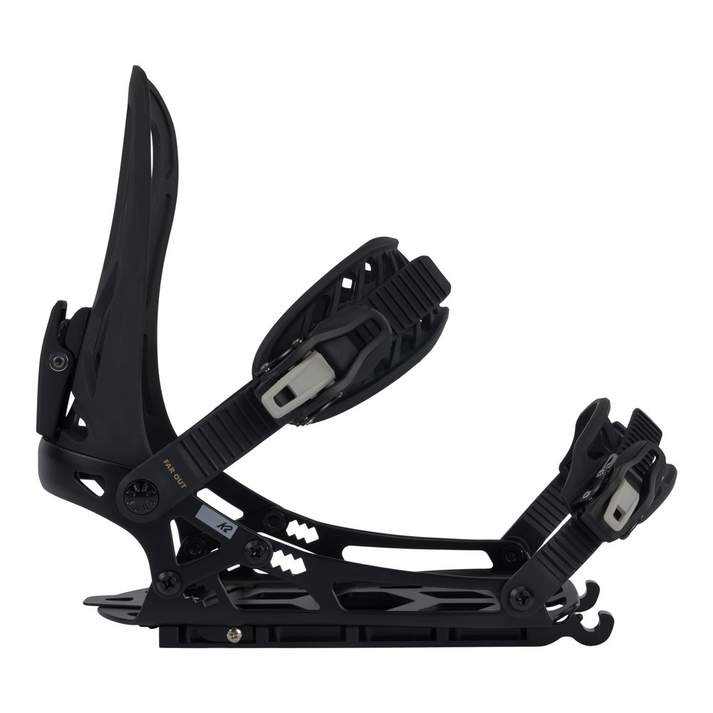 K2 Farout Unisex Snowboard Bindings, Black, M