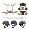Bewinner Dial Suspension System Chin Strap - 3rd Generation Adjustable Helmet Liner System Steap Kit with Internal Sponge Pad for MICH Helmet view 4