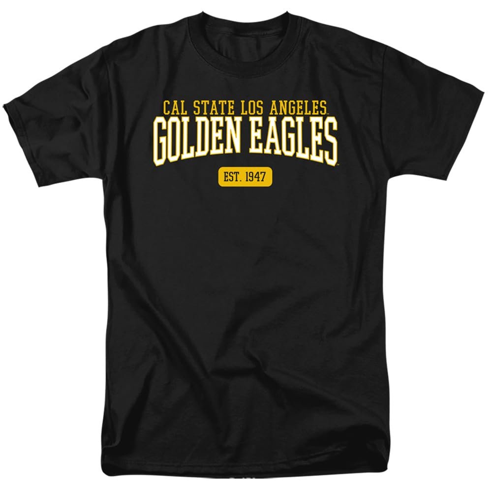 California State University Los Angeles Official Est. Date Unisex Adult T Shirt,Cal State Los Angeles Golden Eagles, 4X-Large