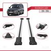 acpar Compatible with Volkswagen Caddy 2010-2015 Car Roof Rack Cross Bar Fly Model Grey view 3