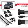 acpar Compatible with Volkswagen Caddy 2010-2015 Car Roof Rack Cross Bar Fly Model Grey view 4