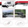 acpar Compatible with Opel Combo D 2012-2018 ACE-1 Car Roof Rack Cross Bar Black Aluminium 3 Bars view 4
