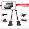 acpar Compatible with Opel Frontera 1999-2004 Car Roof Rack Cross Bar FLY Model GREY view 3