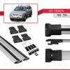 acpar Compatible with Opel Frontera 1999-2004 Car Roof Rack Cross Bar FLY Model GREY view 4