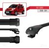 acpar Compatible with Fiat Qubo 2008-2017 ACE-1 Car Roof Rack Cross Bar Black Aluminium 4 Bars view 3