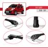 acpar Compatible with Fiat Qubo 2008-2017 ACE-1 Car Roof Rack Cross Bar Black Aluminium 4 Bars view 4