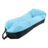 Haofy Inflatable Couch, 6.1ft Long Storage Bag Inflatable Sofa Oxford Fabric for Camping (Black and Blue) view 1