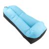 Haofy Inflatable Couch, 6.1ft Long Storage Bag Inflatable Sofa Oxford Fabric for Camping (Black and Blue) view 2