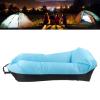 Haofy Inflatable Couch, 6.1ft Long Storage Bag Inflatable Sofa Oxford Fabric for Camping (Black and Blue) view 4