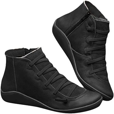 Ladmiple Cowboy Boots For Women Wide Calf White Women's Cowboy Boots Cowgirl Ankle Boots Western Round Toe Pull On Short Booties Fashion Casual High Top Combat Walking Shoes