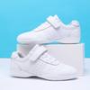 Fenlogft Girl & Youth White Soft Aerobics Shoes Cheerleading Sport Dance Shoes Training Cheer Shoes (White,5,Big_Kid,Big Kid) view 4