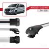 acpar Compatible with Mercedes V Class 3 (W447) 2014-2025 ACE-1 Car Roof Rack Cross Bar Grey Aluminium 3 Bars view 3