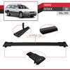 acpar Compatible with Subaru Outback 1994-1999 Cross Bar FLY Model Car Roof Rack Cross Bar 3 BARS BLACK view 4