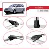 acpar Compatible with Kia Carens Post-Facelift 2002-2006 ACE-1 Car Roof Rack Cross Bar Grey Aluminium 3 Bars view 4