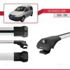 acpar Compatible with Volkswagen Caddy 3 (2K) 2003-2010 ACE-1 Car Roof Rack Cross Bar Grey Aluminium 4 Bars view 3