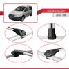 acpar Compatible with Volkswagen Caddy 3 (2K) 2003-2010 ACE-1 Car Roof Rack Cross Bar Grey Aluminium 4 Bars view 4