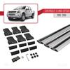acpar Compatible with Chevrolet D-Max (RT50) 2012-2015 Cross Bar FLY Model Car Roof Rack Cross Bar 3 BARS GREY view 4