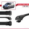 acpar Compatible with Vauxhall Combo E Cargo 2019-2022 ACE-1 Car Roof Rack Cross Bar Black Aluminium 2 Bars view 3