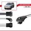 acpar Compatible with Opel Frontera Sport 2 1999-2004 ACE-1 Car Roof Rack Cross Bar Grey Aluminium 3 Bars view 3