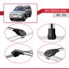 acpar Compatible with Opel Frontera Sport 2 1999-2004 ACE-1 Car Roof Rack Cross Bar Grey Aluminium 3 Bars view 4