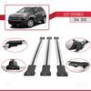 acpar Compatible with Jeep Cherokee (KL) 2014-2023 Cross Bar Fly Model Car Roof Rack Cross Bar 3 Bars Grey view 4