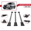 acpar Compatible with Mitsubishi Pajero (V80) 2007-2022 Cross Bar Fly Model Car Roof Rack Cross Bar 3 Bars Grey view 3