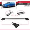 acpar Compatible with Skoda Octavia (1Z) 2004-2012 Cross Bar FLY Model Car Roof Rack Cross Bar 3 BARS GREY view 4