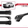 acpar Compatible with Great Wall Cannon 2019-2025 ACE-1 Car Roof Rack Cross Bar Black Aluminium 3 Bars view 3