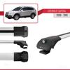 acpar Compatible with Chevrolet Captiva 2006-2010 ACE-1 Car Roof Rack Cross Bar Grey Aluminium 2 Bars view 3
