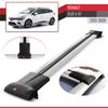 acpar Compatible with Renault Clio SPORT TOURER 2013-2020 Cross Bar FLY Model Car Roof Rack Cross Bar 3 BARS GREY view 3