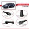 acpar Compatible with Chevrolet Cruze (J300) 2009-2016 ACE-1 Car Roof Rack Cross Bar Black Aluminium 3 Bars view 4