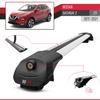 acpar Compatible with Nissan Qashqai 2 (J11) Post-Facelift 2017-2021 ACE-1 Car Roof Rack Cross Bar Grey Aluminium 2 Bars view 3