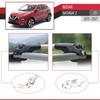 acpar Compatible with Nissan Qashqai 2 (J11) Post-Facelift 2017-2021 ACE-1 Car Roof Rack Cross Bar Grey Aluminium 2 Bars view 4