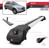 acpar Compatible with Infiniti FX (S50) 2003-2008 ACE-1 Car Roof Rack Cross Bar Grey Aluminium 3 Bars view 3