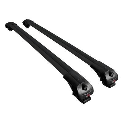 acpar Compatible with Nissan NP300 (D23) 2015-2021 ACE-1 Car Roof Rack Cross Bar Black Aluminium 2 Bars