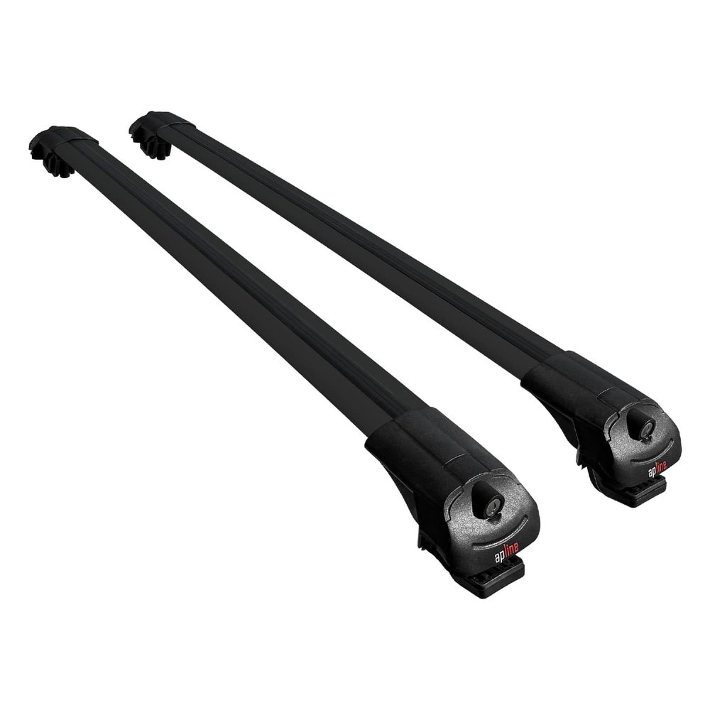 acpar Compatible with Nissan NP300 (D23) 2015-2021 ACE-1 Car Roof Rack Cross Bar Black Aluminium 2 Bars