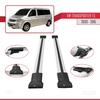 acpar Compatible with Volkswagen Transporter (T5) 2003-2015 Car Roof Rack Cross Bar FLY Model GREY view 3