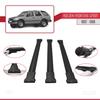 acpar Compatible with Holden Frontera Sport 1992-1998 Cross Bar Fly Model Car Roof Rack Cross Bar 3 Bars Black view 3