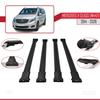 acpar Compatible with Mercedes V Class W447 2014-2025 Cross Bar Fly Model Car Roof Rack Cross Bar 4 Bars Black view 3