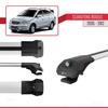 acpar Compatible with SsangYong Rodius 2005-2012 ACE-1 Car Roof Rack Cross Bar Grey Aluminium 3 Bars view 3