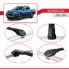 acpar Compatible with Mitsubishi L200 V 2015-2023 ACE-1 Car Roof Rack Cross Bar Black Aluminium 2 Bars view 4