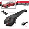 acpar Compatible with BMW 5 Series (E61) Touring 2004-2010 ACE-1 Car Roof Rack Cross Bar Black Aluminium 2 Bars view 3