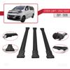 acpar Compatible with Citroen Jumpy - Space Tourer 2017-2025 Cross Bar Fly Model Car Roof Rack Cross Bar 3 Bars Black view 3