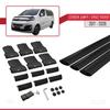 acpar Compatible with Citroen Jumpy - Space Tourer 2017-2025 Cross Bar Fly Model Car Roof Rack Cross Bar 3 Bars Black view 4