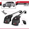 acpar Compatible with A3 (8PA) Sportback 2004-2012 ACE-2 Car Roof Rack Cross Bar Grey Aluminium 2 Bars view 3