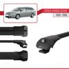 acpar Compatible with Toyota Avensis SW 2003-2009 ACE-1 Car Roof Rack Cross Bar Black Aluminium 3 Bars view 3